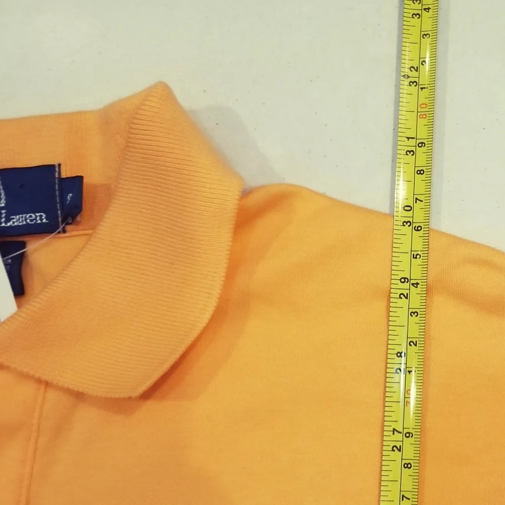 Polo Ralph Lauren Cotton Polo Shirt Classic Fit Fair Orange Sz Small NWT